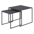 Lot de tables basses ALMA 2 pcs anthracite