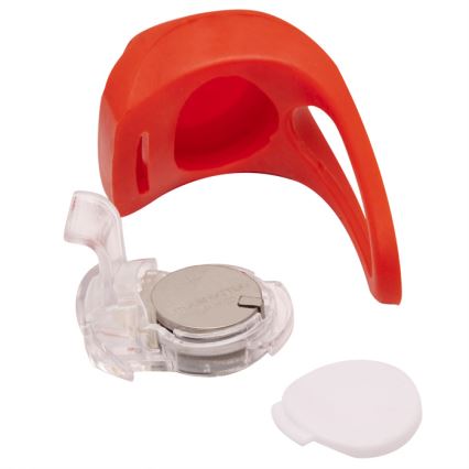 LOT x2 Feux vélo LED/1xCR2032 IP44 rouge/blanche