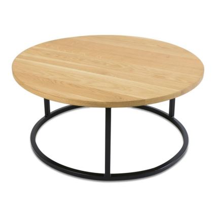 LOT x2 Table basse OAKLOFT 38x90 cm noir/chêne