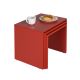 LOT x3 Table basse rouge