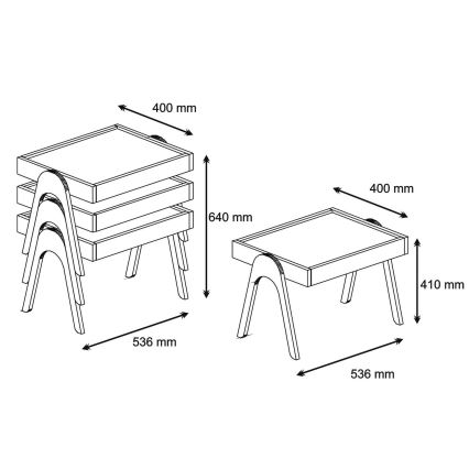 LOT x3 table d