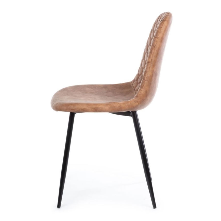 LOT x4 Chaise de salle à manger TOGI marron