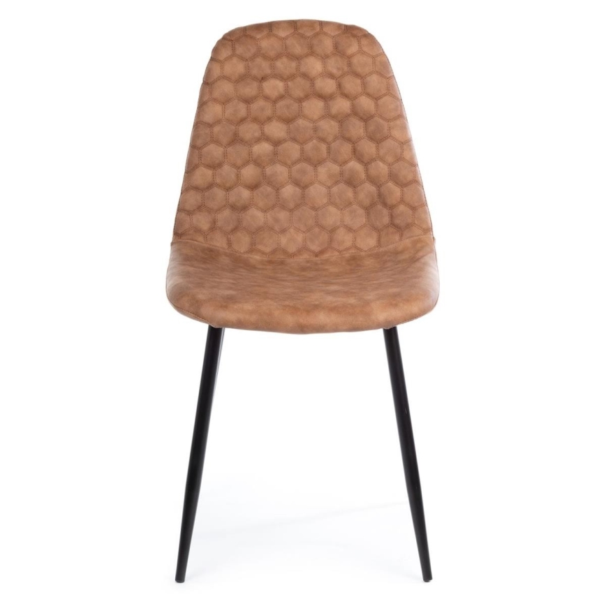 LOT x4 Chaise de salle à manger TOGI marron