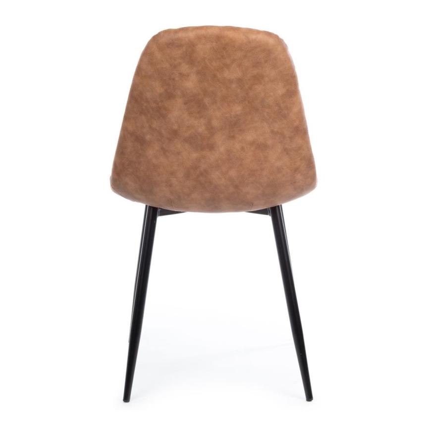 LOT x4 Chaise de salle à manger TOGI marron