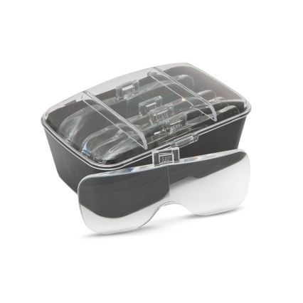 Loupe frontale LED avec éclairage 3xAAA + lot de lentilles