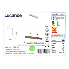 Lucande - Suspension filaire à intensité variable LIO 5xLED/5W/230V
