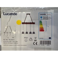 Lucande - Suspension filaire HAKONA 4xE14/40W/230V