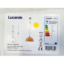 Lucande - Suspension filaire LOURENCO 1xE27/60W/230V