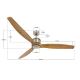 Lucci air 210506 - Ventilateur de plafond AIRFUSION AKMANI paulownia/marron + télécommande