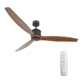 Lucci air 210507 - Ventilateur de plafond AIRFUSION AKMANI paulownia/noir + Télécommande