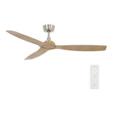 Lucci Air 210653 - Ventilateur de plafond MOTO marron/chrome mat + télécommande
