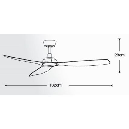 Lucci Air 210653 - Ventilateur de plafond MOTO marron/chrome mat + télécommande