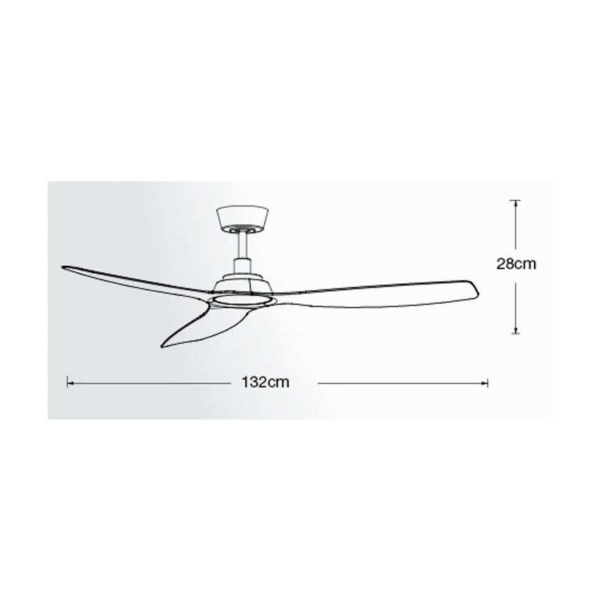 Lucci Air 210653 - Ventilateur de plafond MOTO marron/chrome mat + télécommande