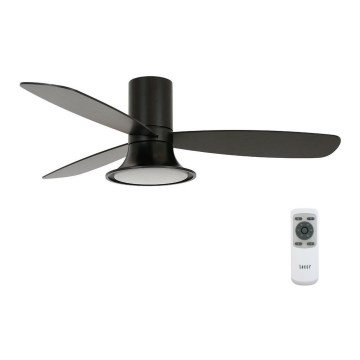 Lucci Air 210662 - Ventilateur de plafond à intensité variable FLUSSO 1xGX53/18W/230V bois/noir + télécommande