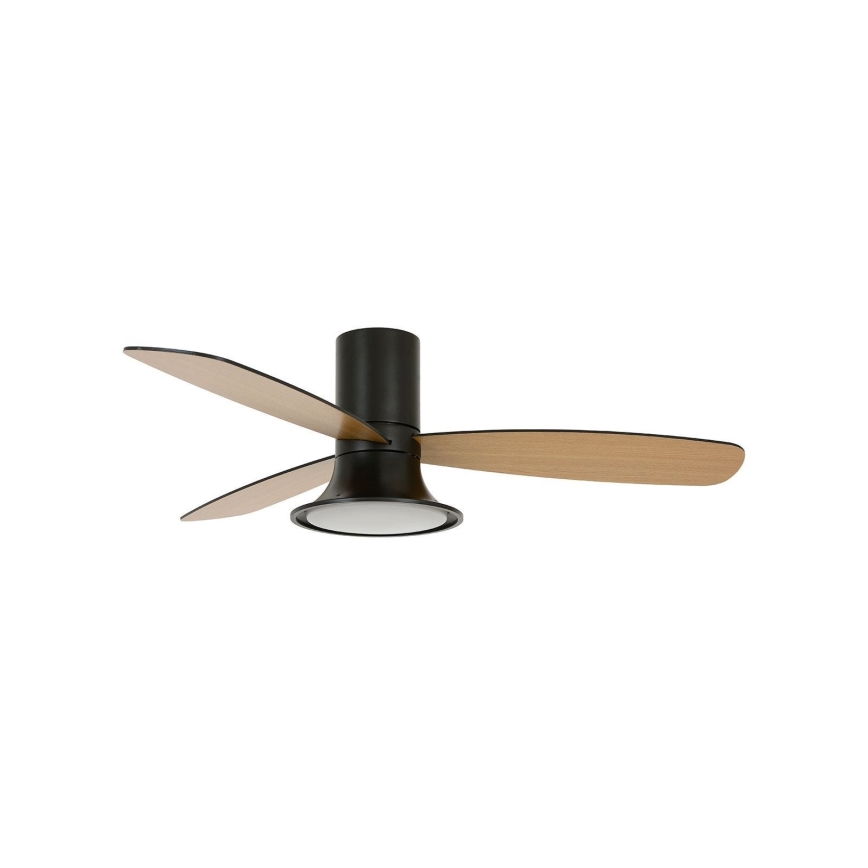 Lucci Air 210662 - Ventilateur de plafond à intensité variable FLUSSO 1xGX53/18W/230V bois/noir + télécommande