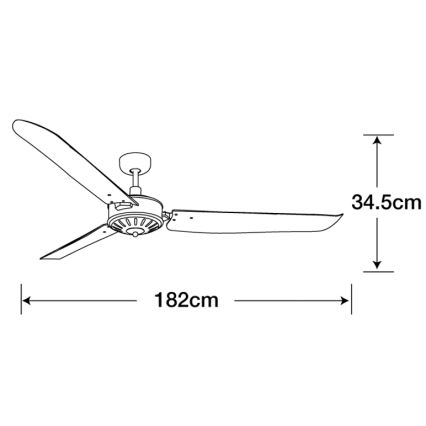 Lucci Air 211022 – Ventilateur de plafond AIRFUSION CAROLINA Marron