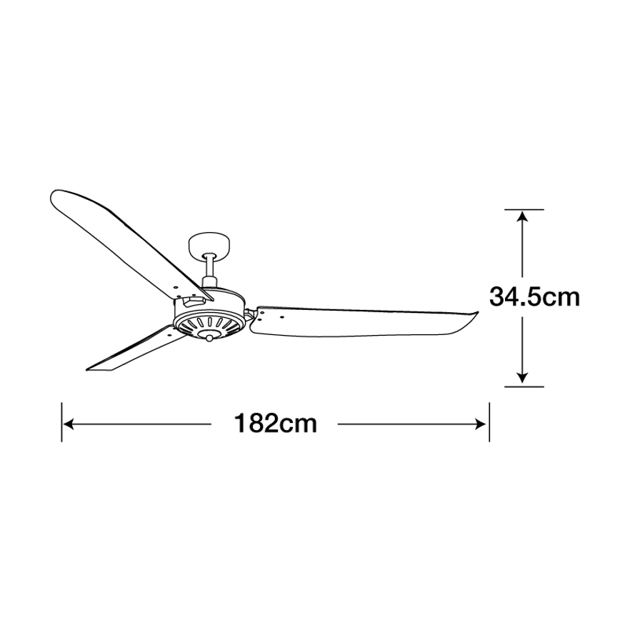 Lucci Air 211022 – Ventilateur de plafond AIRFUSION CAROLINA Marron