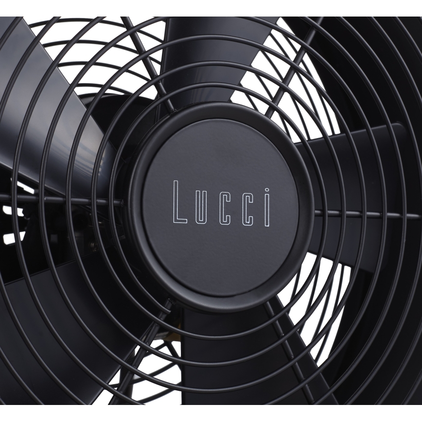 Lucci Air 213116EU - Ventilateur sur pied BREEZE marron Ø 46 cm