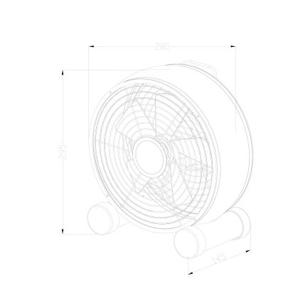 Lucci air 213121 - Ventilateur de table BREEZE marron