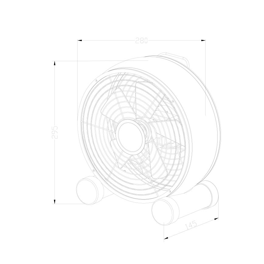 Lucci air 213121 - Ventilateur de table BREEZE marron