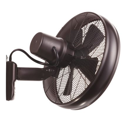 Lucci air 213125 - Ventilateur mural BREEZE 55W/230V noir/marron + télécommande