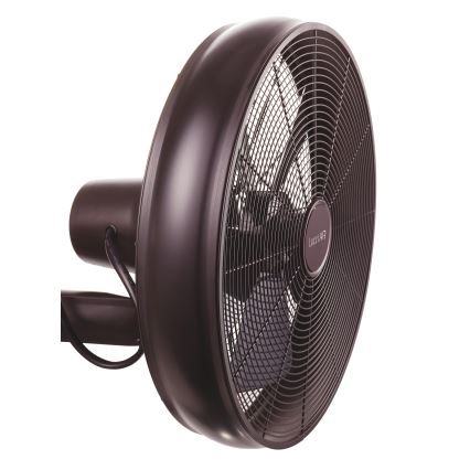 Lucci air 213125 - Ventilateur mural BREEZE 55W/230V noir/marron + télécommande