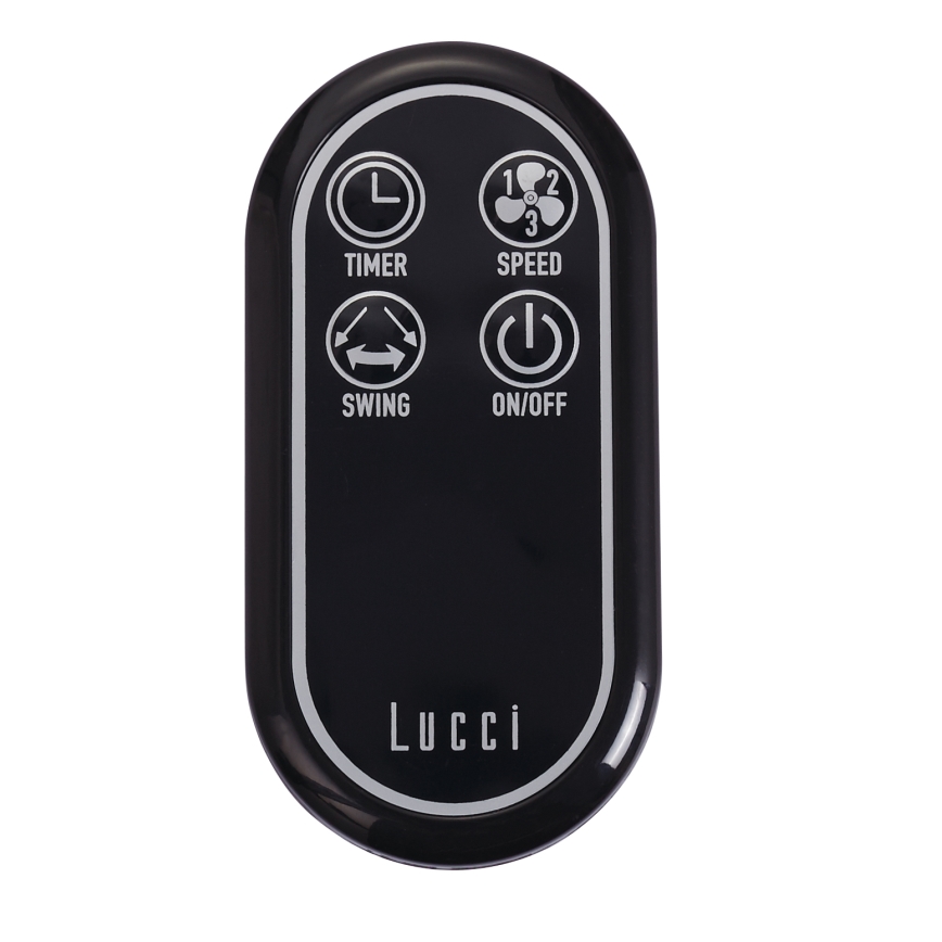 Lucci air 213125 - Ventilateur mural BREEZE 55W/230V noir/marron + télécommande