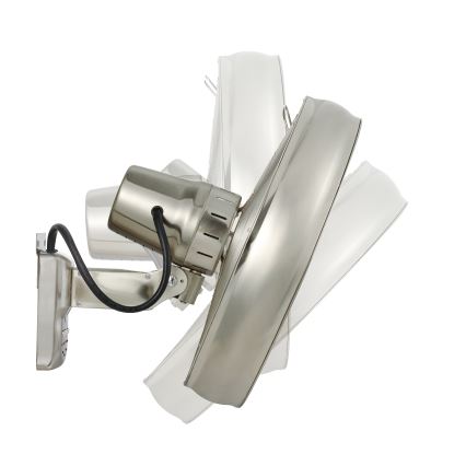 Lucci air 213126 - Ventilateur mural BREEZE 55W/230V chrome mat + télécommande