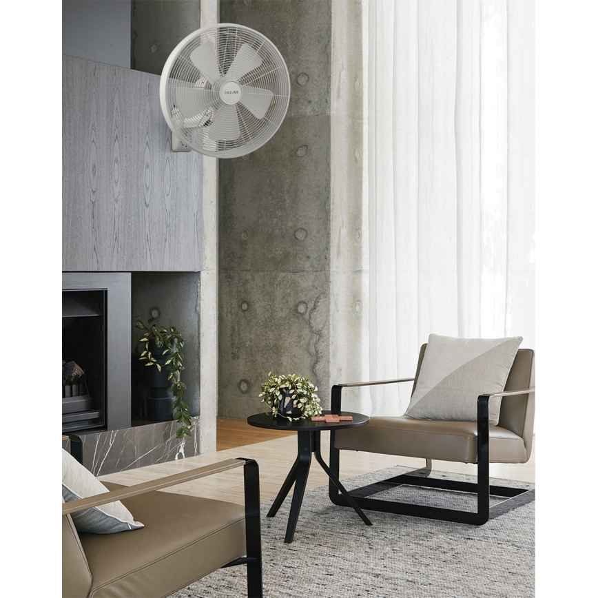 Lucci Air 213128EU - Ventilateur mural BREEZE 55W/230V, blanc, Ø 46 cm + télécommande