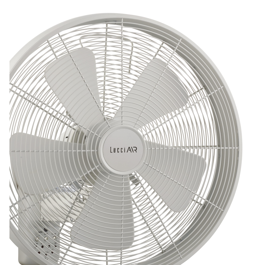 Lucci Air 213128EU - Ventilateur mural BREEZE 55W/230V, blanc, Ø 46 cm + télécommande