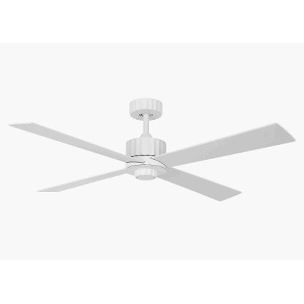 Lucci air 213171 - Ventilateur de plafond NEWPORT bois/blanc/beige + télécommande