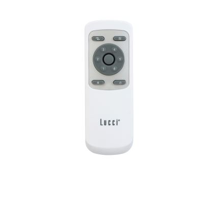 Lucci air 213171 - Ventilateur de plafond NEWPORT bois/blanc/beige + télécommande