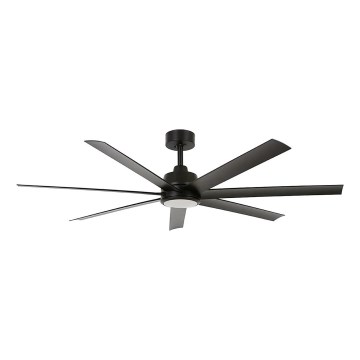 Lucci Air 21318349 - Ventilateur de plafond à intensité variable ATLANTA 1xGX53/12W/230V d. 142 cm noir + télécommande