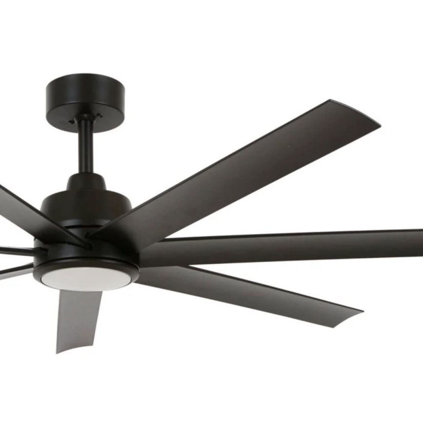 Lucci Air 21318349 - Ventilateur de plafond à intensité variable ATLANTA 1xGX53/12W/230V d. 142 cm noir + télécommande