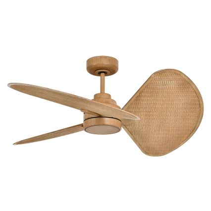 Lucci Air 21325549 - Ventilateur de plafond LED dimmable SABLE 1xGX53/12W/230V 3000/4000/5000K Ø 91,5 cm marron + télécommande