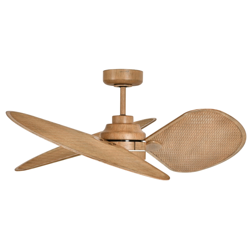 Lucci Air 21325549 - Ventilateur de plafond LED dimmable SABLE 1xGX53/12W/230V 3000/4000/5000K Ø 91,5 cm marron + télécommande