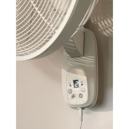 Lucci Air 21326649 - Ventilateur mural GLIDE 36W/230V Ø 45 cm blanc + télécommande