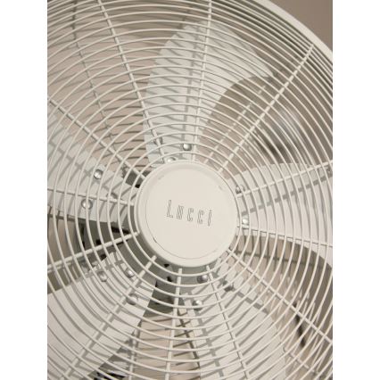Lucci Air 21326649 - Ventilateur mural GLIDE 36W/230V Ø 45 cm blanc + télécommande