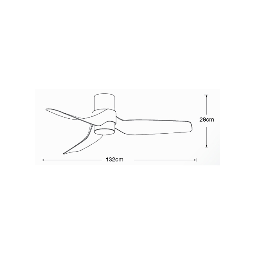 Lucci air 213353 - Ventilateur de plafond à intensité variable LED NAUTICA 1xGX53/12W/230V blanc + Télécommande