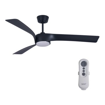 Lucci air 213358 - Ventilateur de plafond à intensité variable LED LINE 1xGX53/12W/230V noir + Télécommande