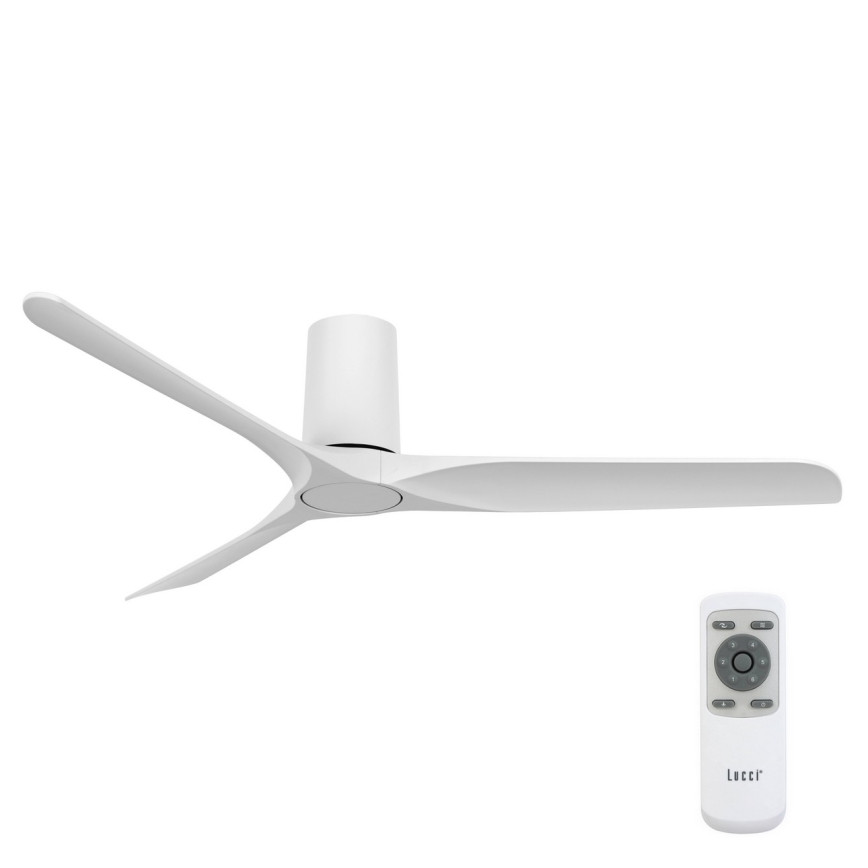 Lucci air 21610049 - Ventilateur de plafond LONDO blanc + télécommande