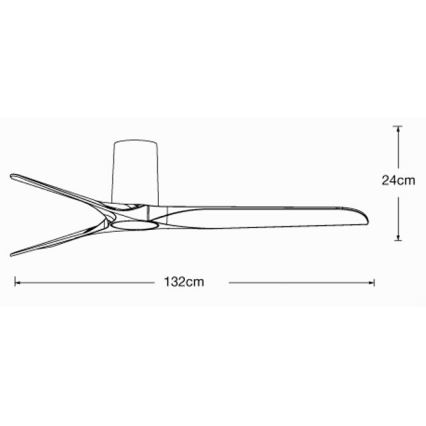Lucci air 21610049 - Ventilateur de plafond LONDO blanc + télécommande