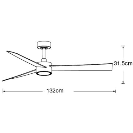 Lucci air 21610349- Ventilateur de plafond LED à intensité variable CLIMATE 1xGX53/12W/230V blanc + télécommande