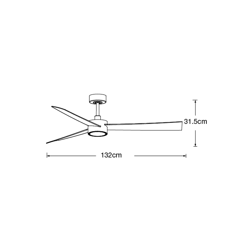 Lucci air 21610349- Ventilateur de plafond LED à intensité variable CLIMATE 1xGX53/12W/230V blanc + télécommande