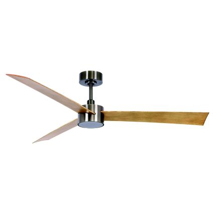Lucci air 21610449 - Ventilateur de plafond LED à intensité variable CLIMATE 1xGX53/12W/230V marron/chrome brillant + Télécommande
