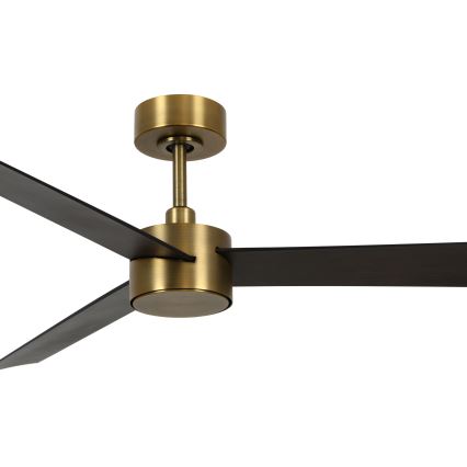 Lucci air 21610549- Ventilateur de plafond LED à intensité variable CLIMATE 1xGX53/12W/230V wenge/doré + télécommande