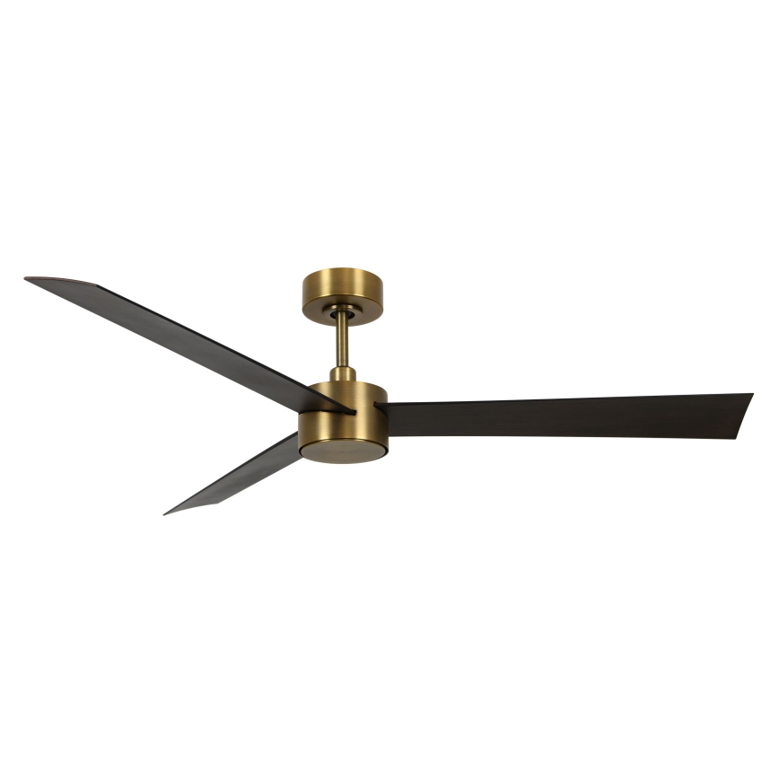 Lucci air 21610549- Ventilateur de plafond LED à intensité variable CLIMATE 1xGX53/12W/230V wenge/doré + télécommande