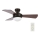 Lucci Air 512311 - Ventilateur de plafond AIRLIE HUGGER 2xE27/15W/230V bois/marron Ø 91 cm + télécommande