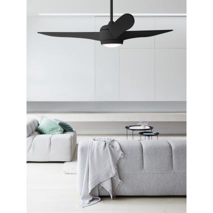 Lucci air 512910 - Ventilateur de plafond AIRFUSION NORDIC LED/20W/230V noir + télécommande