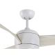 Lucci air 512911 - Ventilateur de plafond AIRFUSION NORDIC LED/20W/230V bois/blanc + télécommande